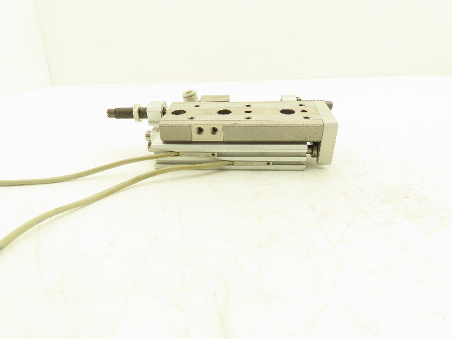 SMC MXQ12L-40B Pneumatic Air Slide Table Cylinder w/Shocks 12mm Bore 40mm Stroke