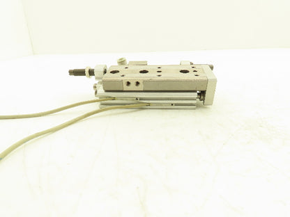 SMC MXQ12L-40B Pneumatic Air Slide Table Cylinder w/Shocks 12mm Bore 40mm Stroke