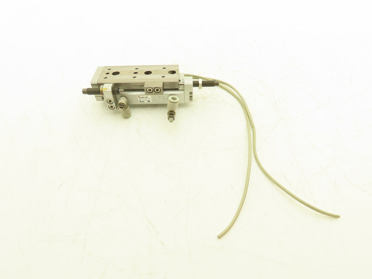 SMC MXQ12L-40B Pneumatic Air Slide Table Cylinder w/Shocks 12mm Bore 40mm Stroke