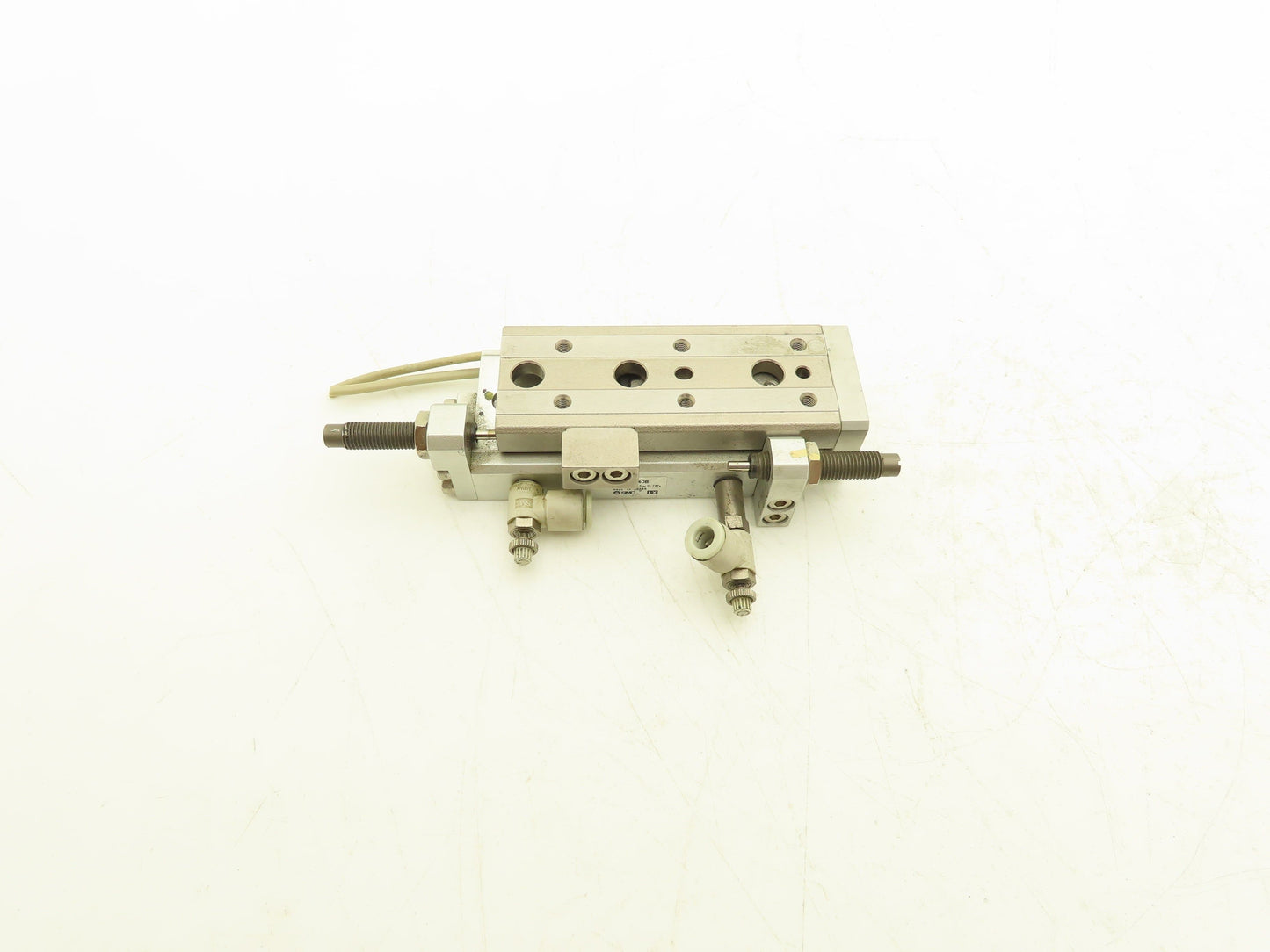 SMC MXQ12-40B Pneumatic Air Slide Table Cylinder w/Shocks 12mm Bore 40mm Stroke