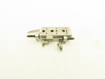 SMC MXQ12-40B Pneumatic Air Slide Table Cylinder w/Shocks 12mm Bore 40mm Stroke