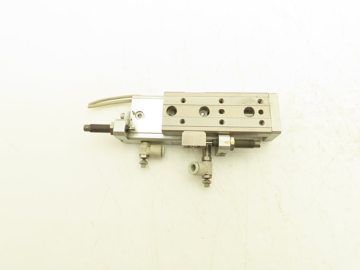 SMC MXQ12-40B Pneumatic Air Slide Table Cylinder w/Shocks 12mm Bore 40mm Stroke