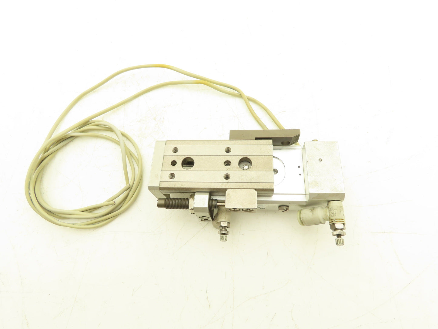 SMC MXQ12L-30BSR Pneumatic Air Slide Table Cylinder End Lock 12mm x 30mm Stroke