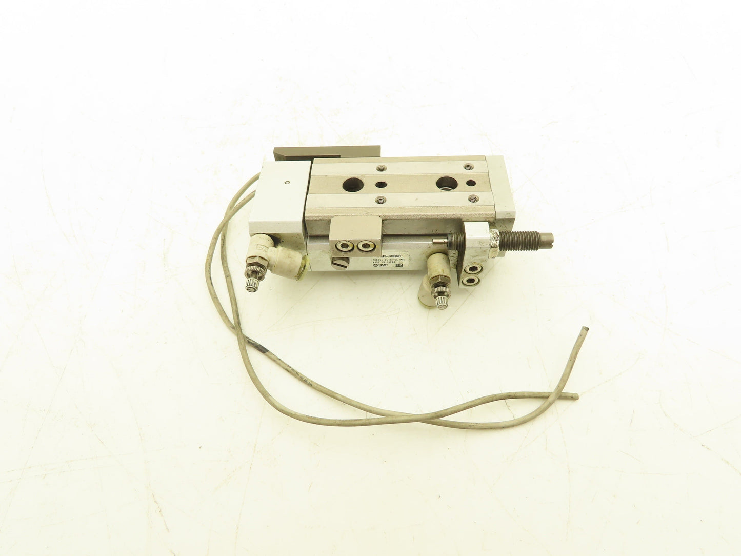 SMC MXQ12-30BSR Pneumatic Air Slide Table Cylinder End Lock 12mm x 30mm Stroke