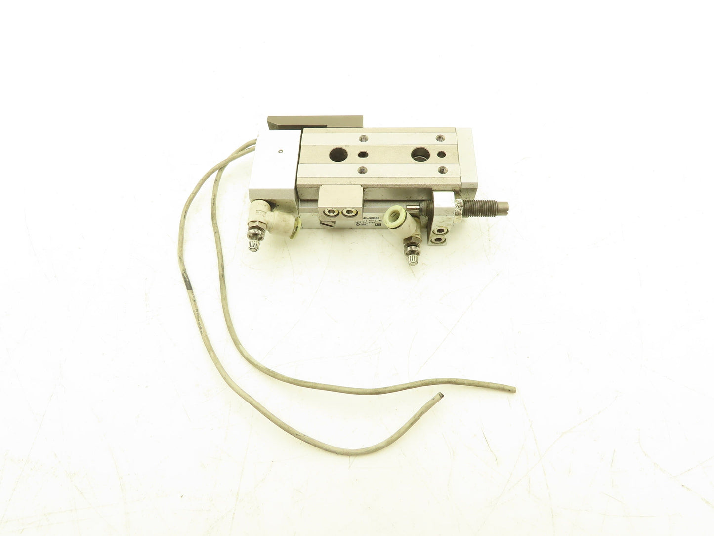 SMC MXQ12-30BSR Pneumatic Air Slide Table Cylinder End Lock 12mm x 30mm Stroke