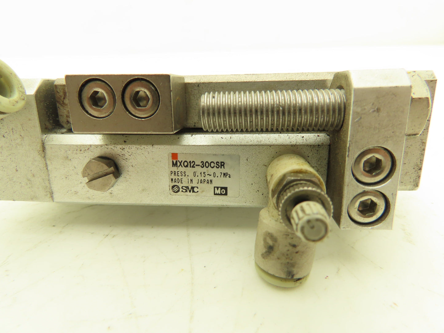 SMC MXQ12-30CSR Pneumatic Air Slide Table Cylinder End Lock 12mm x 30mm Stroke