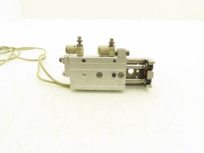 SMC MXQ12-30CSR Pneumatic Air Slide Table Cylinder w/Stops 12mm x 30mm Stroke
