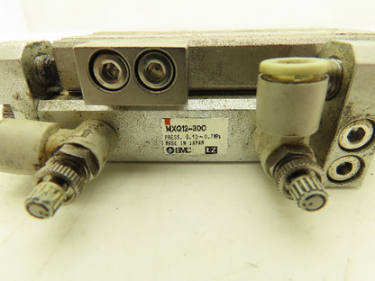SMC MXQ12-30CSR Pneumatic Air Slide Table Cylinder w/Stops 12mm x 30mm Stroke