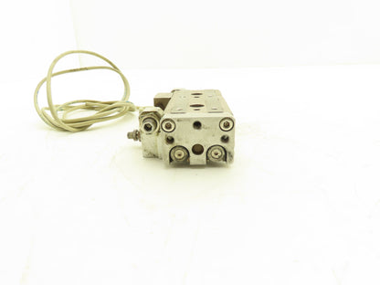 SMC MXQ12-30CSR Pneumatic Air Slide Table Cylinder w/Stops 12mm x 30mm Stroke