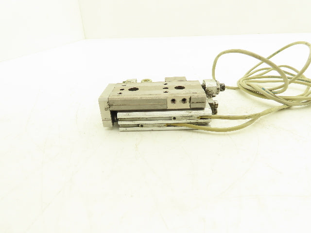 SMC MXQ12-30CSR Pneumatic Air Slide Table Cylinder w/Stops 12mm x 30mm Stroke