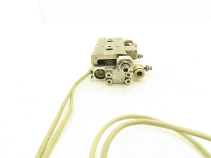 SMC MXQ12-30CSR Pneumatic Air Slide Table Cylinder w/Stops 12mm x 30mm Stroke