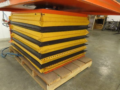 Air Pneumatic Scissor Lift Table 4000lb Cap 64x98" Swivel Top 24" Travel