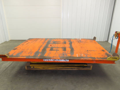 Air Pneumatic Scissor Lift Table 4000lb Cap 64x98" Swivel Top 24" Travel
