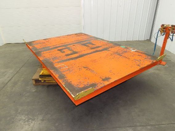 Air Pneumatic Scissor Lift Table 4000lb Cap 64x98" Swivel Top 24" Travel