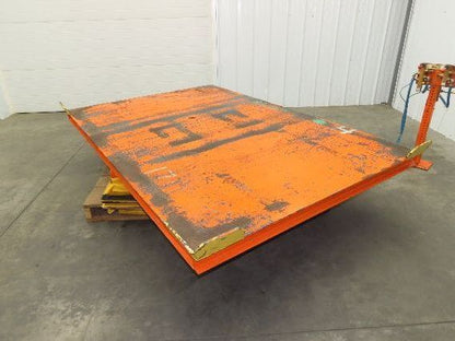 Air Pneumatic Scissor Lift Table 4000lb Cap 64x98" Swivel Top 24" Travel