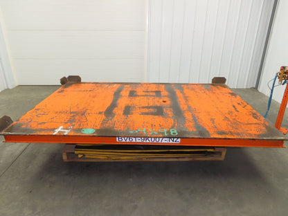 Air Pneumatic Scissor Lift Table 4000lb Cap 64x98" Swivel Top 24" Travel
