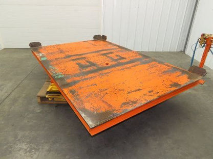 Air Pneumatic Scissor Lift Table 4000lb Cap 64x98" Swivel Top 24" Travel