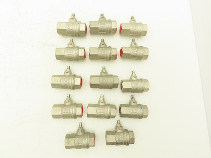 PN65 MS58 1/2" NPT Quarter 1/4 Turn Ball Valve No Handle Lot of 14