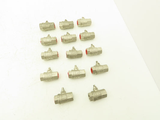 PN65 MS58 1/2" NPT Quarter 1/4 Turn Ball Valve No Handle Lot of 14