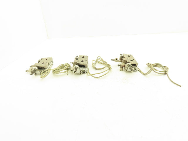 SMC MXQ12L-30B Pneumatic Air Slide Table Cylinder w/Shocks 30mm Stroke  Lot of 3