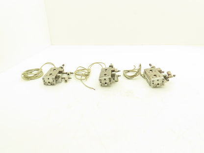 SMC MXQ12L-30B Pneumatic Air Slide Table Cylinder w/Shocks 30mm Stroke  Lot of 3