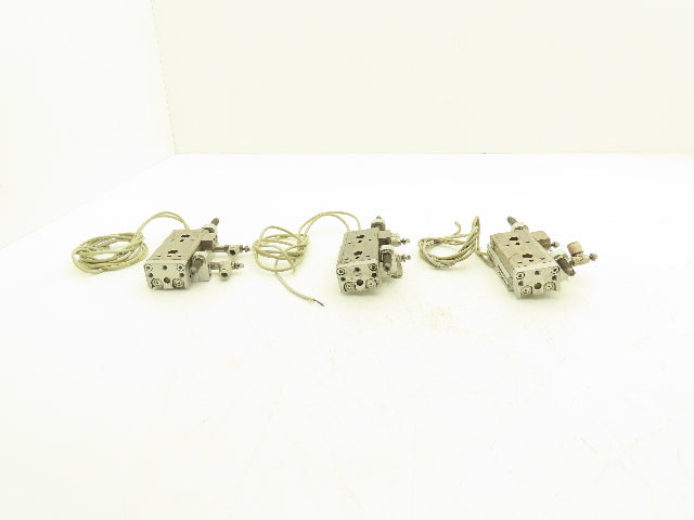 SMC MXQ12L-30B Pneumatic Air Slide Table Cylinder w/Shocks 30mm Stroke  Lot of 3