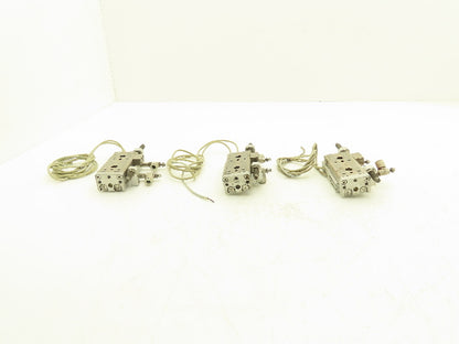 SMC MXQ12L-30B Pneumatic Air Slide Table Cylinder w/Shocks 30mm Stroke  Lot of 3