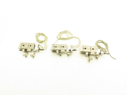 SMC MXQ12L-30B Pneumatic Air Slide Table Cylinder w/Shocks 30mm Stroke  Lot of 3