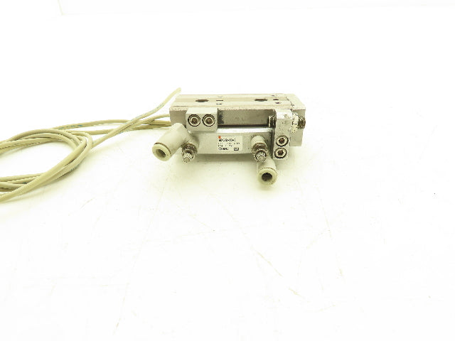SMC MXQ12-30AS Pneumatic Air Slide Table Cylinder w/Stop 12mm Bore 30mm Stroke