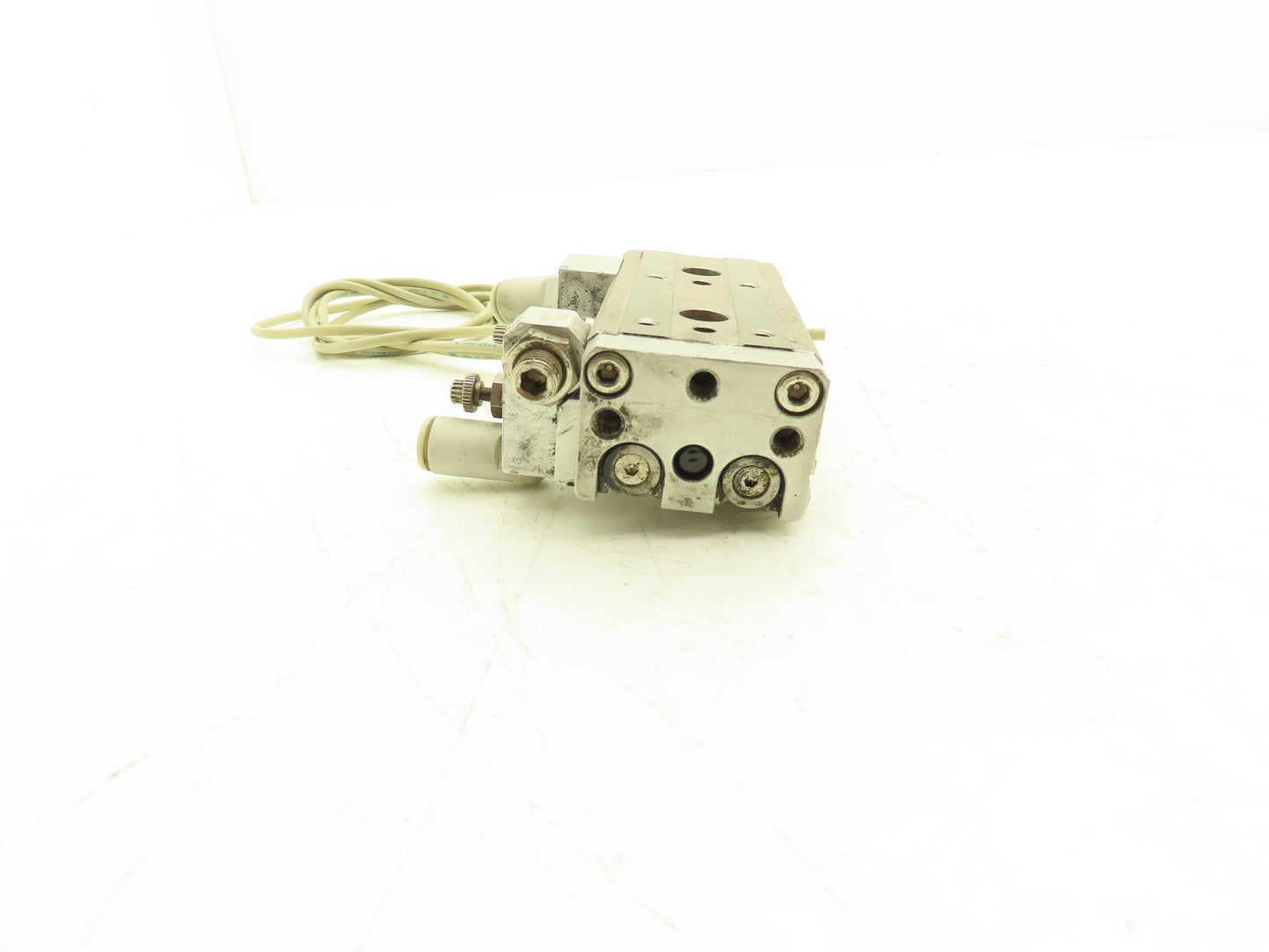 SMC MXQ12-30AS Pneumatic Air Slide Table Cylinder w/Stop 12mm Bore 30mm Stroke