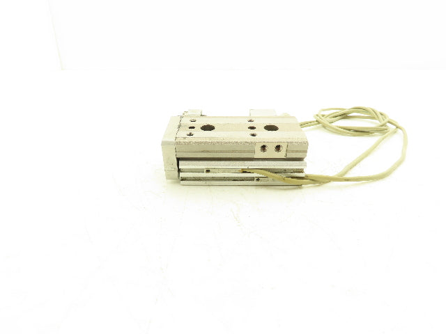 SMC MXQ12-30AS Pneumatic Air Slide Table Cylinder w/Stop 12mm Bore 30mm Stroke