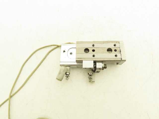 SMC MXQ12-30AS Pneumatic Air Slide Table Cylinder w/Stop 12mm Bore 30mm Stroke