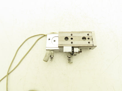 SMC MXQ12-30AS Pneumatic Air Slide Table Cylinder w/Stop 12mm Bore 30mm Stroke