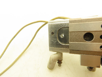 SMC MXQ12-30AS Pneumatic Air Slide Table Cylinder w/Stop 12mm Bore 30mm Stroke