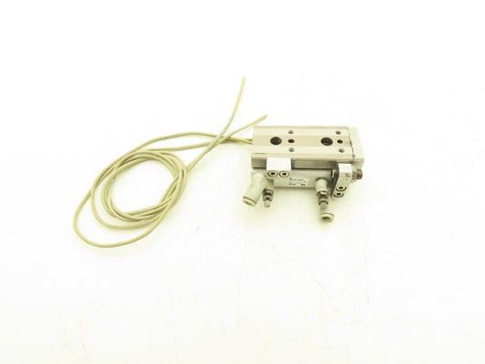 SMC MXQ12-30AS Pneumatic Air Slide Table Cylinder w/Stop 12mm Bore 30mm Stroke