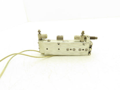 SMC MXQ8-50BSR Pneumatic Air Slide Table Cylinder End Lock 8mm Bore 50mm Stroke