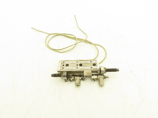 SMC MXQ8L-40B Pneumatic Air Slide Table Cylinder w/Shocks 8mm Bore 40mm Stroke