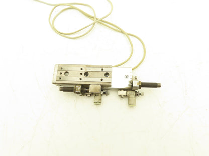 SMC MXQ8L-40B Pneumatic Air Slide Table Cylinder w/Shocks 8mm Bore 40mm Stroke