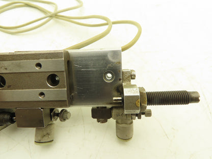 SMC MXQ8L-40B Pneumatic Air Slide Table Cylinder w/Shocks 8mm Bore 40mm Stroke