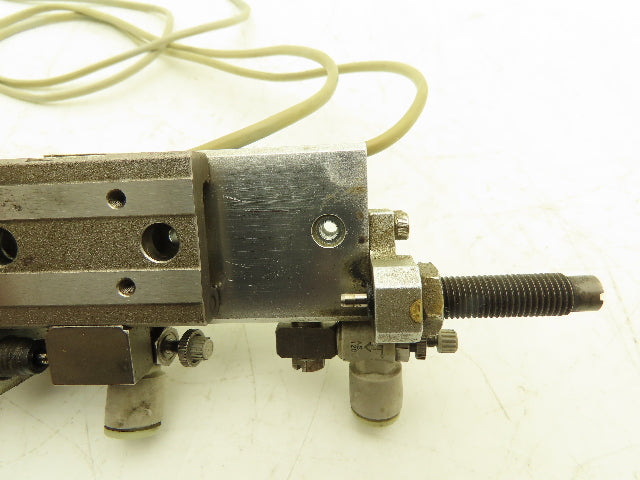 SMC MXQ8L-40B Pneumatic Air Slide Table Cylinder w/Shocks 8mm Bore 40mm Stroke