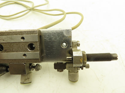 SMC MXQ8L-40B Pneumatic Air Slide Table Cylinder w/Shocks 8mm Bore 40mm Stroke