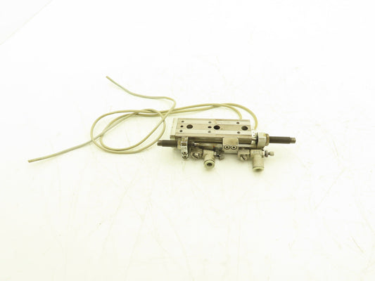 SMC MXQ8L-40B Pneumatic Air Slide Table Cylinder w/Shocks 8mm Bore 40mm Stroke