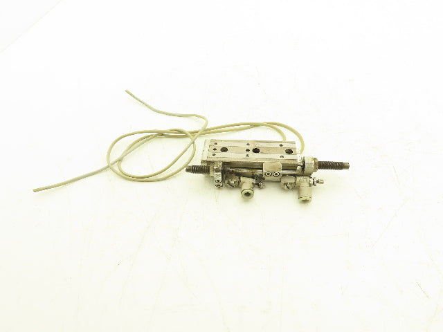 SMC MXQ8L-40B Pneumatic Air Slide Table Cylinder w/Shocks 8mm Bore 40mm Stroke