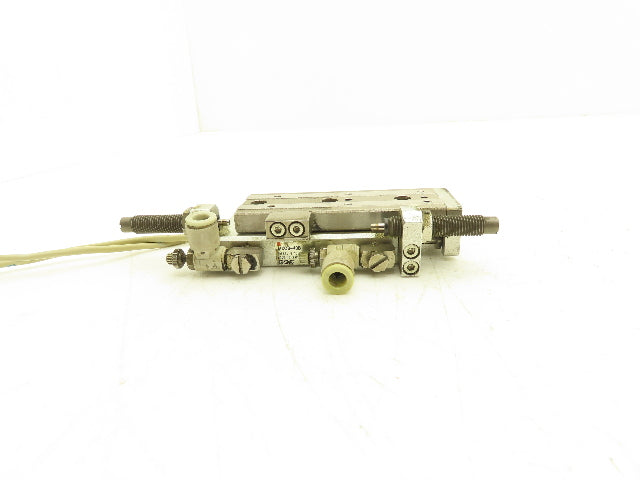 SMC MXQ8-40B Pneumatic Air Slide Table Cylinder w/Shocks 8mm Bore 40mm Stroke