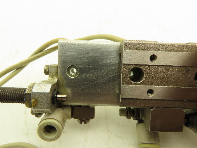 SMC MXQ8-40B Pneumatic Air Slide Table Cylinder w/Shocks 8mm Bore 40mm Stroke