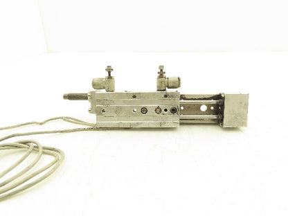 SMC MXQ8-40BTF Pneumatic Air Slide Table Cylinder w/Shock 8mm Bore 40mm Stroke