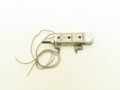 SMC MXQ8-40BTF Pneumatic Air Slide Table Cylinder w/Shock 8mm Bore 40mm Stroke