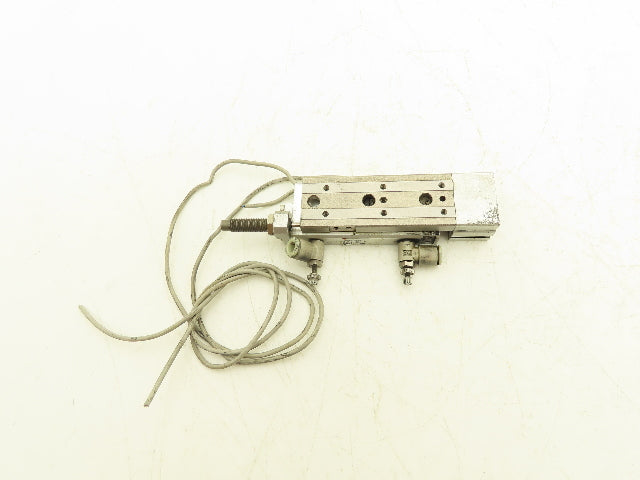 SMC MXQ8-40BTF Pneumatic Air Slide Table Cylinder w/Shock 8mm Bore 40mm Stroke