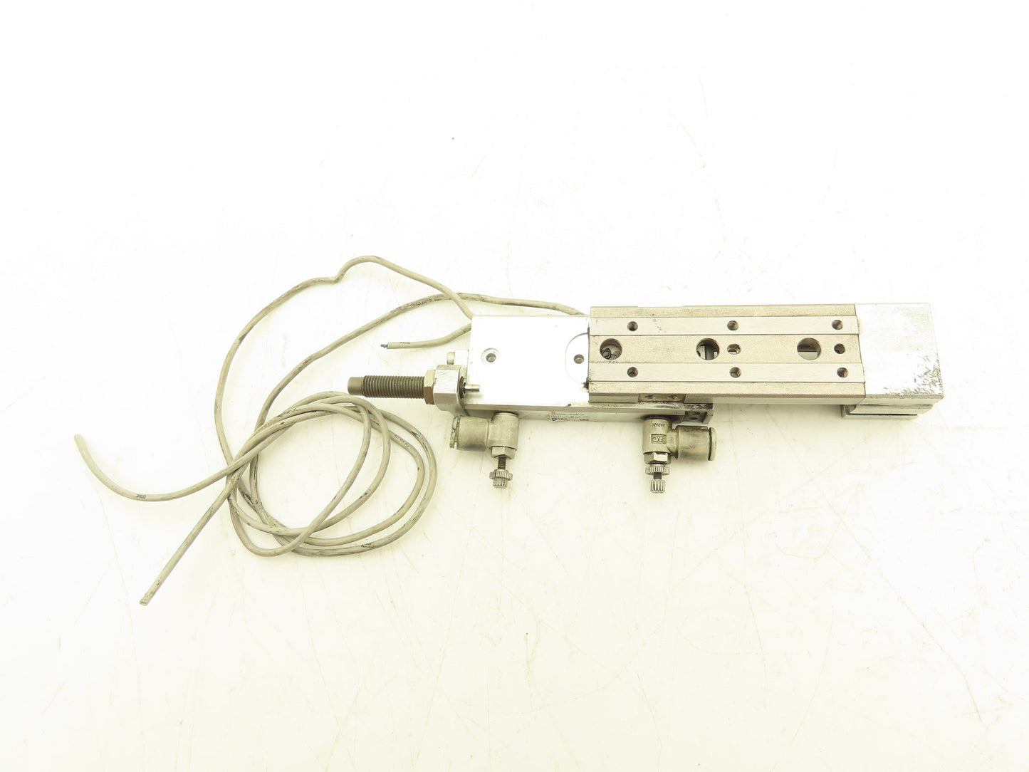 SMC MXQ8-40BTF Pneumatic Air Slide Table Cylinder w/Shock 8mm Bore 40mm Stroke