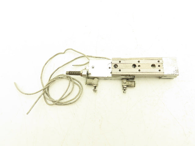 SMC MXQ8-40BTF Pneumatic Air Slide Table Cylinder w/Shock 8mm Bore 40mm Stroke